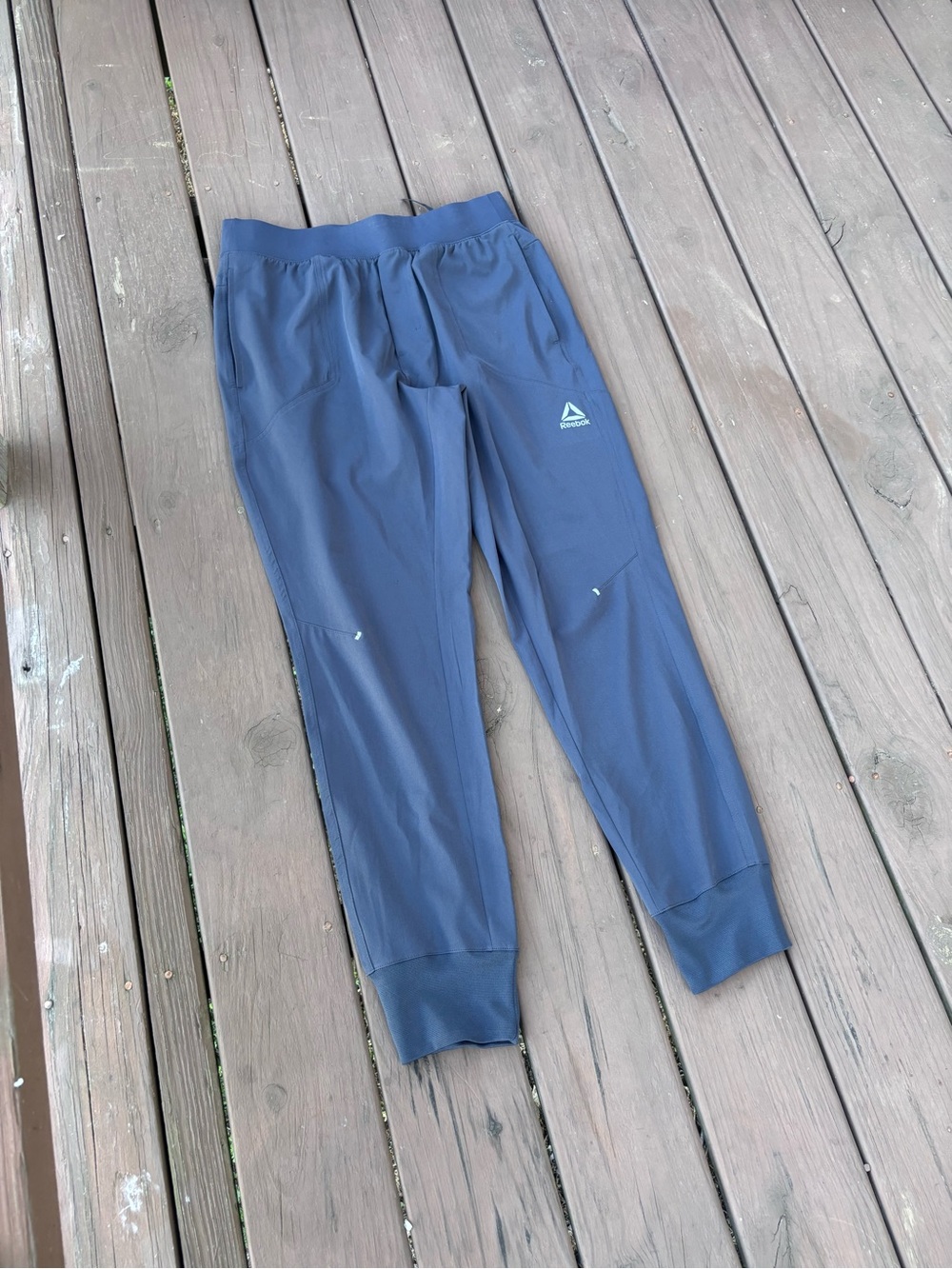Reebok Mens Medium Navy Athletic Joggers - Picture 3 of 6